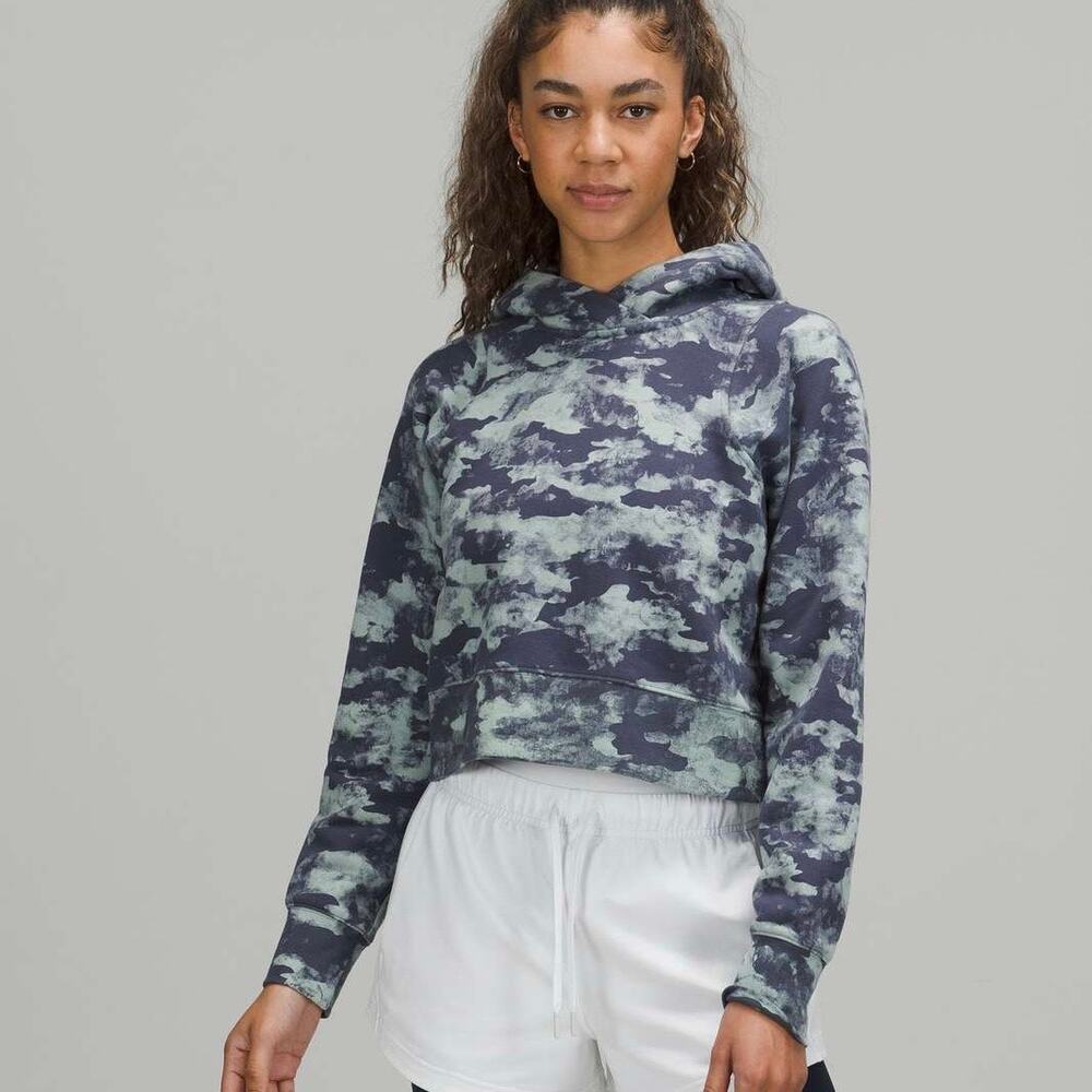 LULULEMON Loungeful Cropped Hoodie Heritage Camo